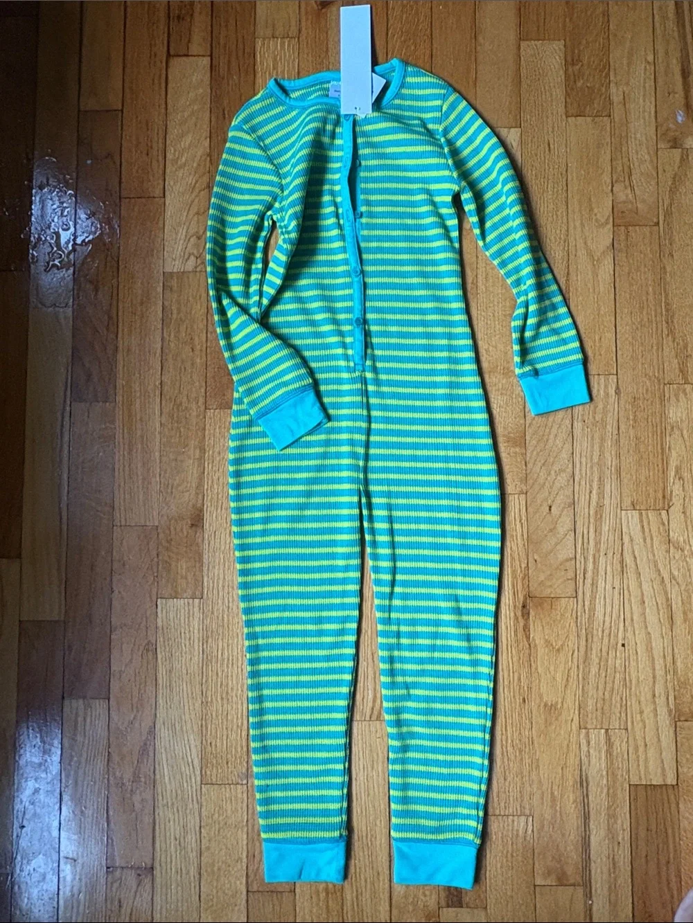 NWT Gap Kids Unisex Thermal Footless Pajama/Warm Onesie - Size 6